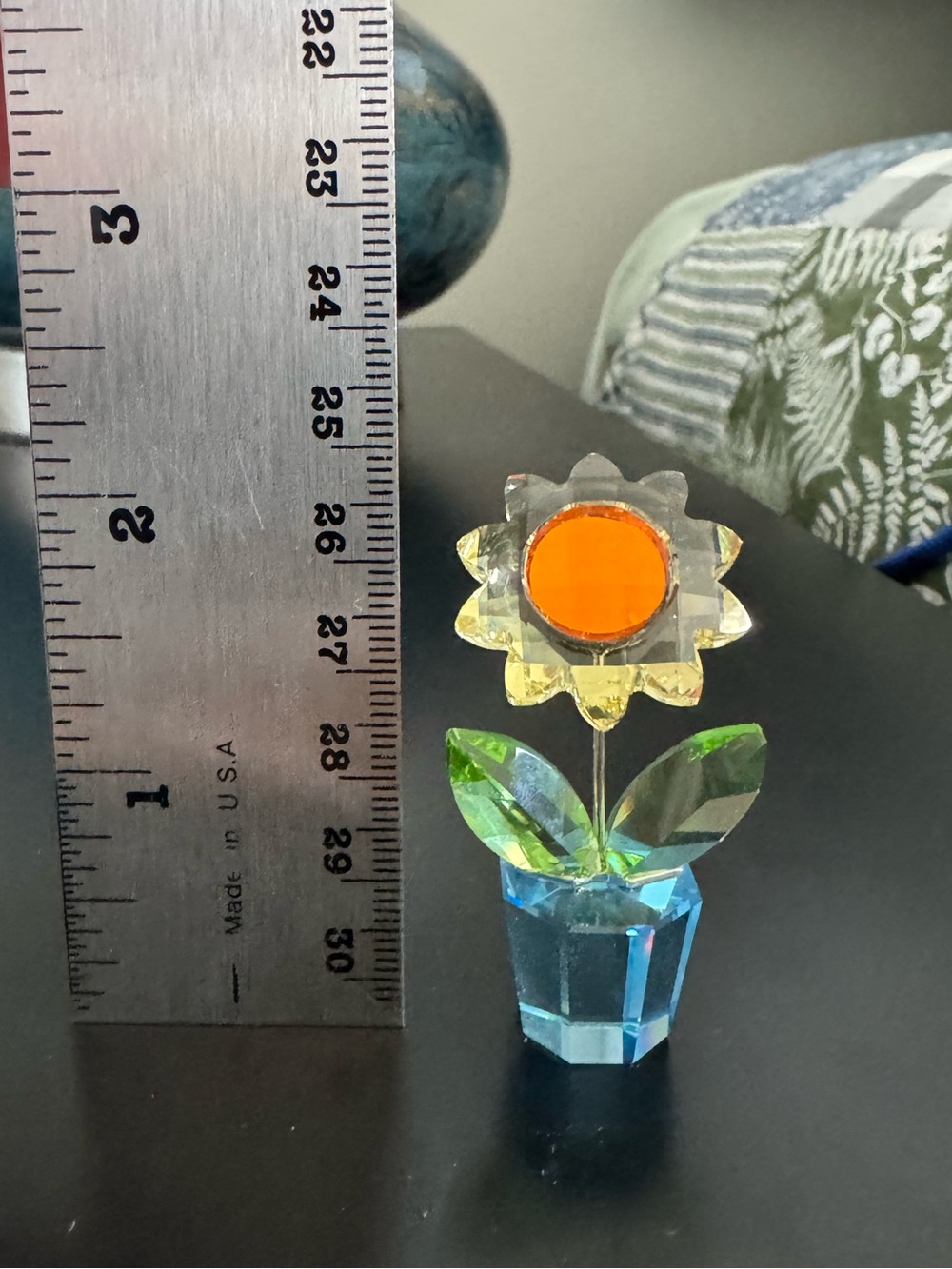 Swarovski Crystal Sunflower Mini Figurine “Happy Flowers” - Picture 6 of 7